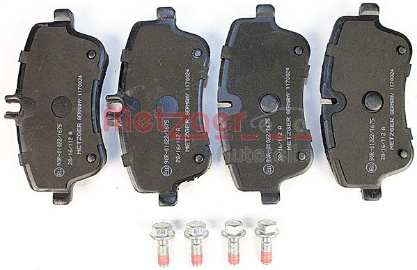 METZGER 1170024 Bremsbelagsatz, Scheibenbremse